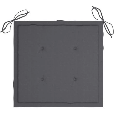 YOUTHUP Coussins De Chaise De Jardin 4 Pcs Anthracite 50x50x4 Cm Tissu - Anthracite 6 YOUTHUP Coussins De Chaise De Jardin 4 Pcs Anthracite 50x50x4 Cm Tissu - Anthracite – Image 4