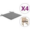 YOUTHUP Coussins De Chaise De Jardin 4 Pcs Gris 50x50x4 Cm Tissu - Gris 2 YOUTHUP Coussins De Chaise De Jardin 4 Pcs Gris 50x50x4 Cm Tissu - Gris -banc et tabouret Soldes Boutique 51879632 1