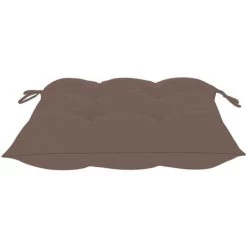 YOUTHUP Coussins De Chaise 2 Pcs Taupe 40x40x7 Cm Tissu - Taupe 10 YOUTHUP Coussins De Chaise 2 Pcs Taupe 40x40x7 Cm Tissu - Taupe -banc et tabouret Soldes Boutique 51886145 4