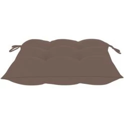 YOUTHUP Coussins De Chaise 4 Pcs Taupe 40x40x7 Cm Tissu - Taupe -banc et tabouret Soldes Boutique 51886146 4