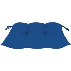 YOUTHUP Coussins De Chaise 2 Pcs Bleu 40x40x7 Cm Tissu - Bleu -banc et tabouret Soldes Boutique 51886153 4