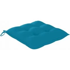 YOUTHUP Coussins De Chaise 4 Pcs Bleu Clair 40x40x7 Cm Tissu 9 YOUTHUP Coussins De Chaise 4 Pcs Bleu Clair 40x40x7 Cm Tissu -banc et tabouret Soldes Boutique 51890500 3