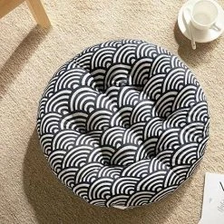 QERSTA Galette De Chaise Ronde, 100% Coton Et Lin - Confortables - Coussins épais Et Respirants 40 * 40 * 6cm 8 QERSTA Galette De Chaise Ronde, 100% Coton Et Lin - Confortables - Coussins épais Et Respirants 40 * 40 * 6cm -banc et tabouret Soldes Boutique 51901980 2