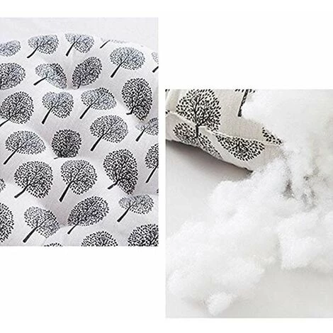 QERSTA Galette De Chaise Ronde, 100% Coton Et Lin - Confortables - Coussins épais Et Respirants 40 * 40 * 6cm 7 QERSTA Galette De Chaise Ronde, 100% Coton Et Lin - Confortables - Coussins épais Et Respirants 40 * 40 * 6cm – Image 5