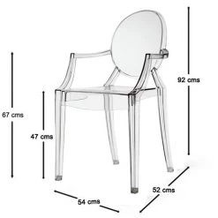 FURNMOD DESIGN YOUR SPACE Chaise Louix | Transparent - Transparent 11 FURNMOD DESIGN YOUR SPACE Chaise Louix | Transparent - Transparent -banc et tabouret Soldes Boutique 51985179 5