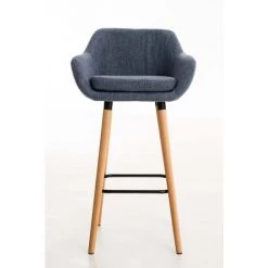 DéCOSHOP26 Lot De 2 Tabourets De Bar Design Et Confortable En Tissu Bleu Avec Accoudoirs Et Repose-pieds - Bleu 8 DéCOSHOP26 Lot De 2 Tabourets De Bar Design Et Confortable En Tissu Bleu Avec Accoudoirs Et Repose-pieds - Bleu -banc et tabouret Soldes Boutique 52638496 2