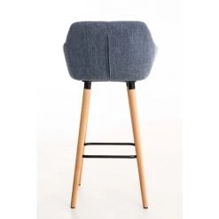 DéCOSHOP26 Lot De 2 Tabourets De Bar Design Et Confortable En Tissu Bleu Avec Accoudoirs Et Repose-pieds - Bleu 10 DéCOSHOP26 Lot De 2 Tabourets De Bar Design Et Confortable En Tissu Bleu Avec Accoudoirs Et Repose-pieds - Bleu -banc et tabouret Soldes Boutique 52638496 4
