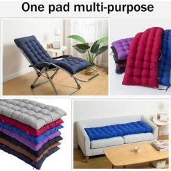 BENOBBY KIDS Coussin De Chaise Berçante, Coussin Chaise Longue De Jardin,Coussin De Chaise Longue à Dossier Haut, Coussin Fauteuil Jardin Epaissi, Coussin Exterieur De Chaise Bercante / Chaise à Bascule, Fauteuil, Sièges D'auto (herbe Verte, 15.8x43x3.2 Inch) -banc et tabouret Soldes Boutique 52720628 5