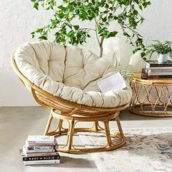 BENOBBY KIDS Rond Papasan Coussin De Chaise, Coussin De SièGe Rond De Papasan, Coussin De Jardin, Coussin Fauteuil Rotin, Coussin Fauteuil Suspendu, Amovible Coussin Fauteuil Pour Intérieur Extérieur, (Mauve,120*120cm)(sans Chaise) -banc et tabouret Soldes Boutique 52720917 2