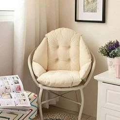 BENOBBY KIDS Coussin De Chaise ,Coussins De Chaise De Jardin,avec Dossier Siège Coquille Fauteuil, Velours Douillet Elastique Impermeable Pour Chaise En Rotin Paille Jardin Beige 40 * 40 * 48cm -banc et tabouret Soldes Boutique 52781466 5