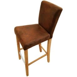 VIESTA Tabouret De Bar, Tabouret De Cuisine Avec Dossier, Aspect Daim, Chaises De Bar Petit-déjeuner Avec Dossier 10 VIESTA Tabouret De Bar, Tabouret De Cuisine Avec Dossier, Aspect Daim, Chaises De Bar Petit-déjeuner Avec Dossier -banc et tabouret Soldes Boutique 53102384 4