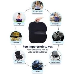 QERSTA Coccyx De Siège Orthopédique Pour Le Mousse à Mémoire De Forme, Coussin De Siège Travel Ease Pour Soulager La Douleur Lombaire Et La Sciatique, Applicable Aux Bureau, Fauteuils Roulants(Noir) 11 QERSTA Coccyx De Siège Orthopédique Pour Le Mousse à Mémoire De Forme, Coussin De Siège Travel Ease Pour Soulager La Douleur Lombaire Et La Sciatique, Applicable Aux Bureau, Fauteuils Roulants(Noir) -banc et tabouret Soldes Boutique 53275802 5