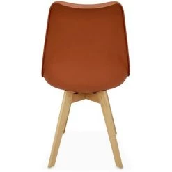 ALICE'S GARDEN Lot De 4 Chaises Scandinaves, Pieds Bois De Hêtre, Fauteuils 1 Place, Terracotta -banc et tabouret Soldes Boutique 53304465 5
