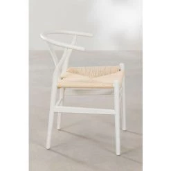 Chaise Uish Style SKLUM Bois D'orme - Osier Bois Blanc - Bois Blanc Bois Blanc -banc et tabouret Soldes Boutique 53389865 5