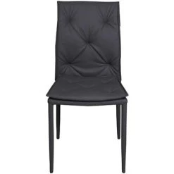 Dmora Chaise Moderne En éco-cuir, Pour Salle à Manger, Cuisine Ou Salon, Cm 44x44h91, Assise H Cm 53, Couleur Gris -banc et tabouret Soldes Boutique 53466223 2
