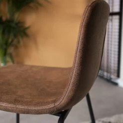 DIMEHOUSE Brentt Tabouret De Bar Industriel Brun - Brun -banc et tabouret Soldes Boutique 53527262 4