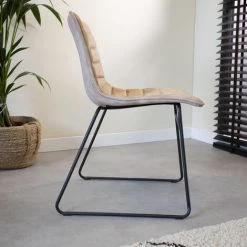 DIMEHOUSE VIENNA Chaise Salle À Manger Industrielle Rose Velours - Beige, Rose 5 DIMEHOUSE VIENNA Chaise Salle À Manger Industrielle Rose Velours - Beige, Rose -banc et tabouret Soldes Boutique 53547803 2