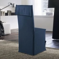 HOME STYLE FRANCE Housse De Chaise Stella Bleue -banc et tabouret Soldes Boutique 53565542 2