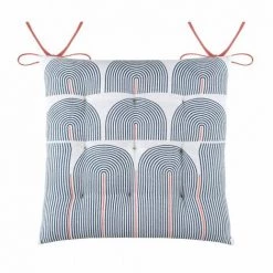 LOVELY CASA Coussin De Chaise Stripes Blanc