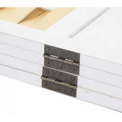 NOVA Écran De Séparation Pliant En Entrelacement Avec 4 Panneaux De Couleurs Blancs -banc et tabouret Soldes Boutique 53576820 4