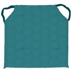 Dessus De Chaise 40X40X4 Cm PAON Bleu Atoll, Par Soleil D'Ocre - Bleu