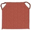 Dessus De Chaise 40X40X4 Cm PAON Tomette, Par Soleil D'Ocre - Rouge -banc et tabouret Soldes Boutique 53606006 1