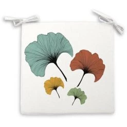 Dessus De Chaise Outdoor 40x40x5 Cm GINKGO, Par Soleil D'Ocre - Multicolore