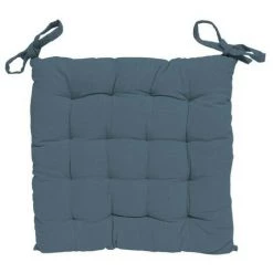 SOLEIL D'OCRE Dessus De Chaise Capitonné 40x40x5 Cm ALIX Bleu Celadon - Bleu