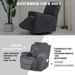 TANABATA Housse Fauteuil Relax Complète Elastique Couverture Pour Accoudoirs Fauteuil 1 Place Relax Extensible Housse Fauteuil Relax Electrique Gris 11 TANABATA Housse Fauteuil Relax Complète Elastique Couverture Pour Accoudoirs Fauteuil 1 Place Relax Extensible Housse Fauteuil Relax Electrique Gris -banc et tabouret Soldes Boutique 53775955 5