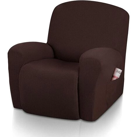 TANABATA Housse Fauteuil Relax Automatique, Le Tissu Souple Et Confortable, Facile à Ajuster, Une Conception Nouvelle Avec Une Poche Latérale, Pratique Pour Votre Famille. (1 Place, Brun) 3 TANABATA Housse Fauteuil Relax Automatique, Le Tissu Souple Et Confortable, Facile à Ajuster, Une Conception Nouvelle Avec Une Poche Latérale, Pratique Pour Votre Famille. (1 Place, Brun)