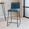 DIMEHOUSE Jelle Tabouret De Bar Industriel Turquoise - Bleu 1 DIMEHOUSE Jelle Tabouret De Bar Industriel Turquoise - Bleu -banc et tabouret Soldes Boutique 53825495 1