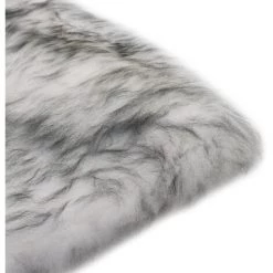 LITZEE Coussins De Chaise 2 Pcs Mélange De Gris Foncé Mouton Véritable # -banc et tabouret Soldes Boutique 53841011 2