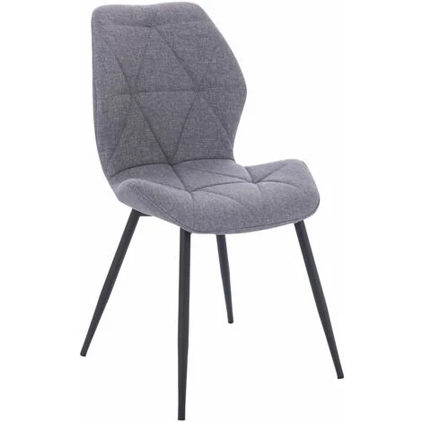 SVITA JAMIE Lot De 2 Chaises De Salle à Manger Chaise Rembourrée Sans Accoudoirs Tissu Gris Clair 4 SVITA JAMIE Lot De 2 Chaises De Salle à Manger Chaise Rembourrée Sans Accoudoirs Tissu Gris Clair – Image 2