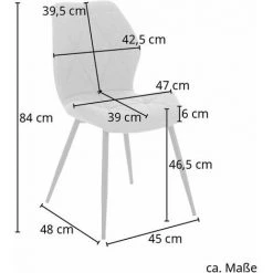 SVITA JAMIE Lot De 2 Chaises De Salle à Manger Chaise Rembourrée Sans Accoudoirs Tissu Gris Clair 9 SVITA JAMIE Lot De 2 Chaises De Salle à Manger Chaise Rembourrée Sans Accoudoirs Tissu Gris Clair -banc et tabouret Soldes Boutique 53853198 3