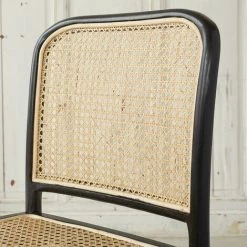 BOIS DESSUS BOIS DESSOUS Chaise En Acajou Et Cannage (lot De 2) - Noir 9 BOIS DESSUS BOIS DESSOUS Chaise En Acajou Et Cannage (lot De 2) - Noir -banc et tabouret Soldes Boutique 53858854 3