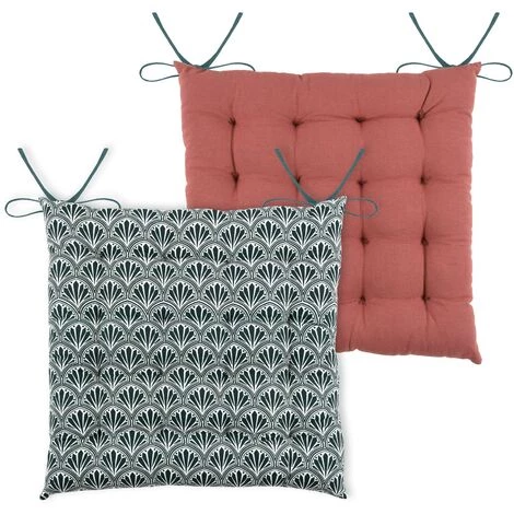 HOMEMAISON Galette De Chaise Biface Emeraude 40 X 40 Cm - Emeraude 3 HOMEMAISON Galette De Chaise Biface Emeraude 40 X 40 Cm - Emeraude