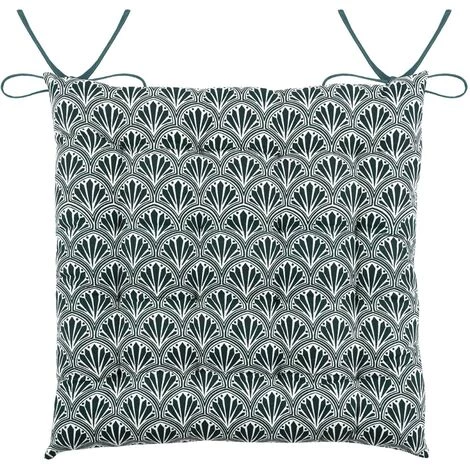 HOMEMAISON Galette De Chaise Biface Emeraude 40 X 40 Cm - Emeraude 4 HOMEMAISON Galette De Chaise Biface Emeraude 40 X 40 Cm - Emeraude – Image 2