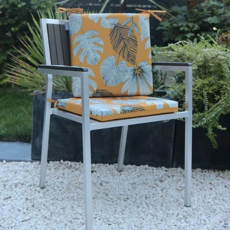 HOMEMAISON Galette De Chaise Outdoor Tropical Tournesol 40 X 40 Cm - Tournesol 4 HOMEMAISON Galette De Chaise Outdoor Tropical Tournesol 40 X 40 Cm - Tournesol – Image 2