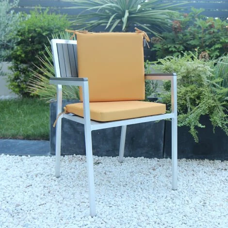 HOMEMAISON Galette De Chaise Juan Les Pins Tournesol 40 X 40 Cm - Tournesol 4 HOMEMAISON Galette De Chaise Juan Les Pins Tournesol 40 X 40 Cm - Tournesol – Image 2