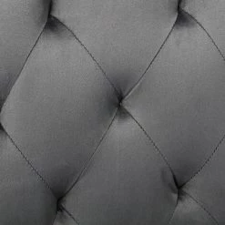 MERAX Lot De 2 Chaise Capitonnée En Velours Gris Foncé - Pieds En Bois - Style Scandinave - Salle à Manger, Salon Ou Coiffeuse - L 46 X P 50 X H 109 Cm -banc et tabouret Soldes Boutique 53914004 4