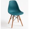 LES TENDANCES Chaise Scandinave Vert émeraude Et Bois Naturel Bristol - Lot De 2 -banc et tabouret Soldes Boutique 53925953 1