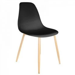 JARDIRICODECO Chaise Scandinave Gustav Noire Pieds -banc et tabouret Soldes Boutique 53958171 3