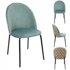 JARDIRICODECO Chaise Bicolore Retro Geo