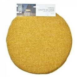 JARDIRICODECO Galette Chaise Tissu Moutarde 34cm -banc et tabouret Soldes Boutique 53960469 2