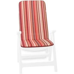 EMMEVI Coussin De Chaise Fauteuil Pliant Couverture De Chaise Doux Rayé - Rose