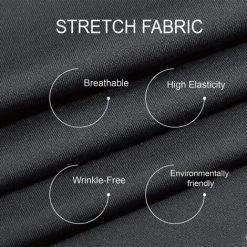 CADEAUX Housse De Chaise Extensible 4 Pièces, Housse De Salle à Manger Amovible Lavable Housse De Chaise Pour Salle à Manger Bouquet De Mariage Moderne, Hôtel, Décor De Restaurant (Gris) -banc et tabouret Soldes Boutique 54077960 5