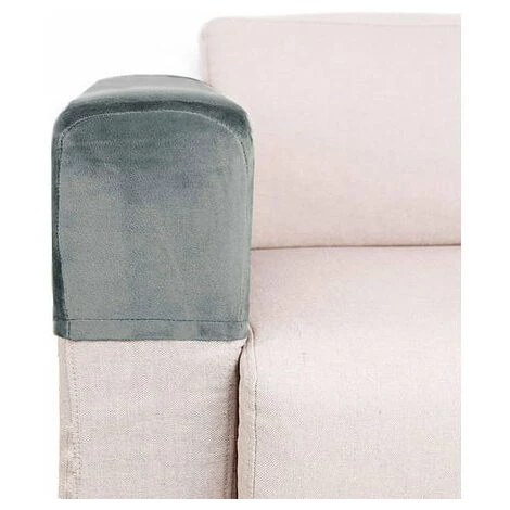 THSINDE Lot De 2 Housses De Canapé En Velours Doux Pour Accoudoirs élastiques Pour Accoudoirs De Canapé Housses Amovibles Pour Accoudoirs De Canapé (gris Clair) 3 THSINDE Lot De 2 Housses De Canapé En Velours Doux Pour Accoudoirs élastiques Pour Accoudoirs De Canapé Housses Amovibles Pour Accoudoirs De Canapé (gris Clair)