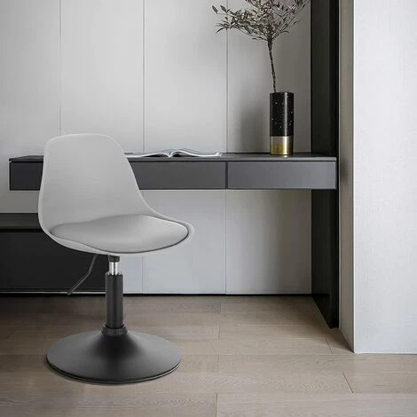 WOLTU Lot De 2 Tabouret De Bar En Similicuir. Tabouret Rotatif Pour Bar.Cuisine.Bistro Comptoir. Hauteur Réglable.Gris 4 WOLTU Lot De 2 Tabouret De Bar En Similicuir. Tabouret Rotatif Pour Bar.Cuisine.Bistro Comptoir. Hauteur Réglable.Gris – Image 2