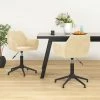 Chaise Pivotante De Salle à Manger Velours Crème VidaXL 2 Chaise Pivotante De Salle à Manger Velours Crème VidaXL -banc et tabouret Soldes Boutique 54141848 1