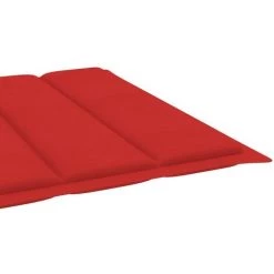 Hommoo Coussin De Chaise Longue Rouge 200x70x3 Cm Tissu -banc et tabouret Soldes Boutique 54150944 5